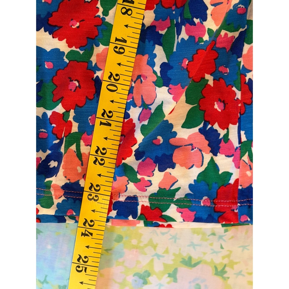 NWOT Boden | Fay Smocked Jersey Shirt Size 6 Floral Smocked Cotton/Modal - Picture 11 of 12